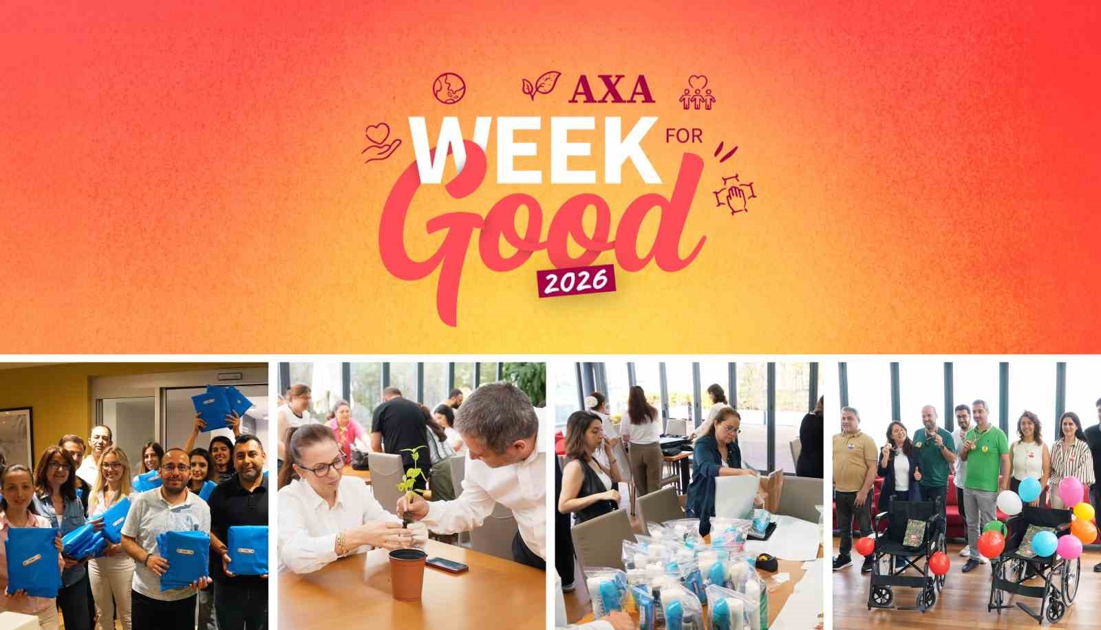 AXA T&uuml;rkiye İyilik Haftası&rsquo;nı 38 etkinlik ve 4 bin 361 saat g&ouml;n&uuml;ll&uuml;l&uuml;kle tamamladı