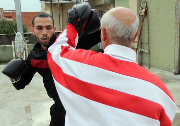 Baba-oğul damda Türkiye Şampiyonası'na hazırlanıyor