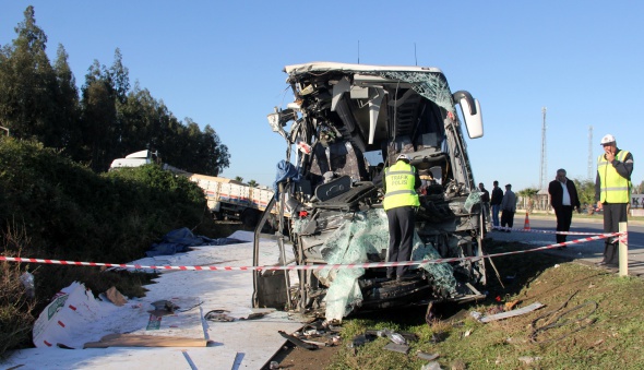 Yolcu otobüsleri kaza yaptı: 5 ölü, 34 yaralı