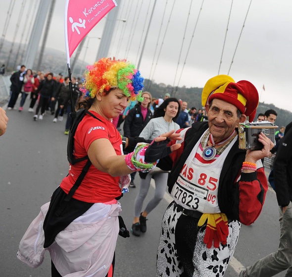 Vodafone İstanbul Maratonu'ndan renkli kareler