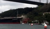 Boğaz'daki Kazayı Teknedeki Yolcular Çığlıklar İçerisinde İzledi! Korku Dolu Anlar Kamerada