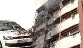 Otel'de Yangın Çıktı, Ölümden Kurtulmak İçin Pencereden Arabaların Üstüne Atladılar