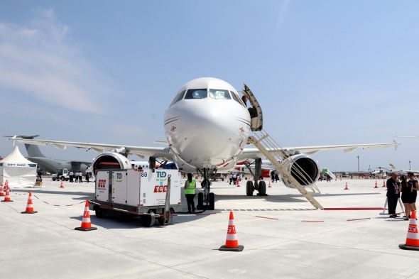 24 ayar altın kaplama uçak Antalya’da