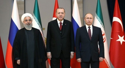 Üçlü zirve sonrası Erdoğan, Putin ve Ruhaniden ortak açıklama
