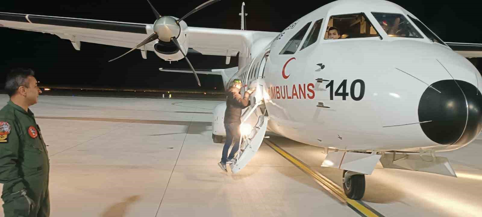 Hava Kuvvetleri’ne ait uçakla Ordu’dan Erzincan’a karaciğer grefti başarıyla ulaştırıldı