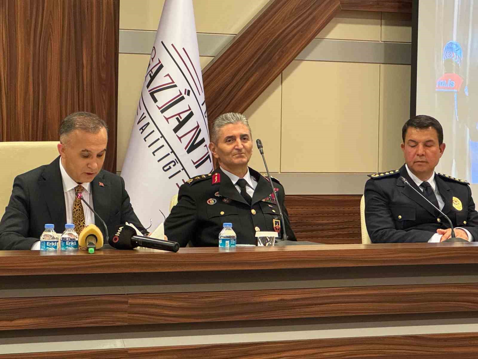 Gaziantep Valisi Kemal Çeber 2024 yılı asayiş verilerini paylaştı