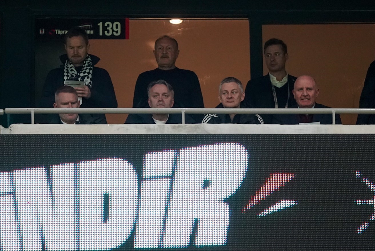 Ole Gunnar Solskjaer, Samsunspor ma&ccedil;ını trib&uuml;nden takip ediyor
