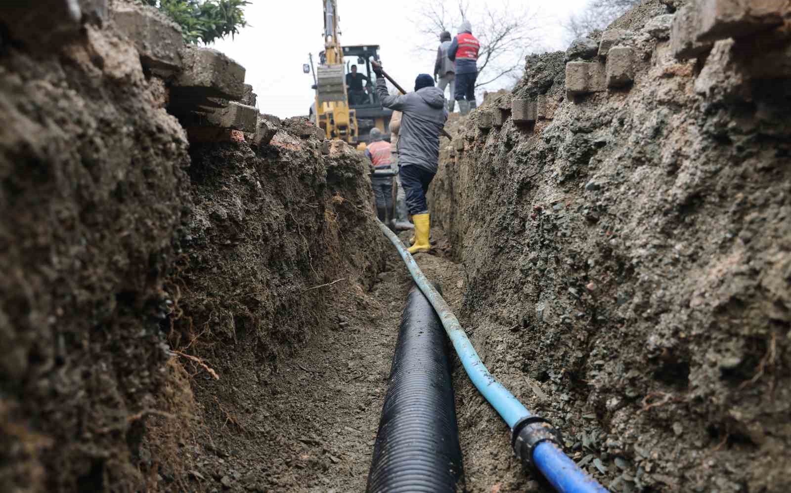 Yeni altyapı &ccedil;alışmalarıyla 40 yıllık sorun &ccedil;&ouml;z&uuml;ld&uuml;
