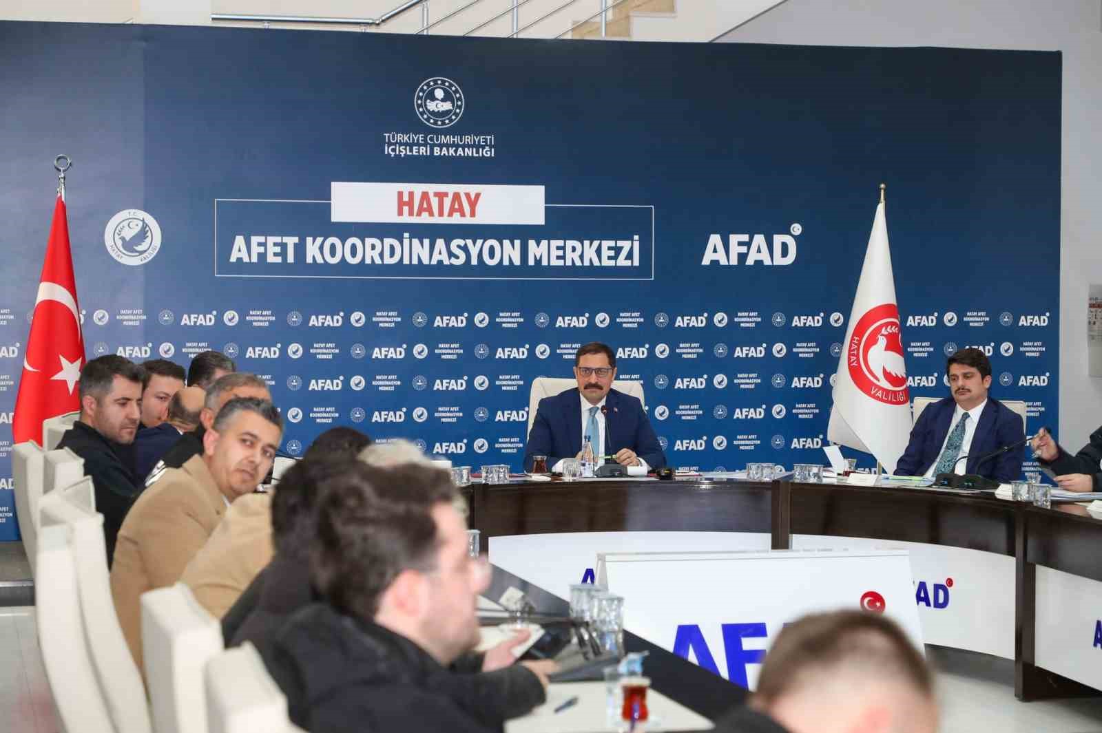 Hatay’da yürütülen konut çalışmaları değerlendirildi
