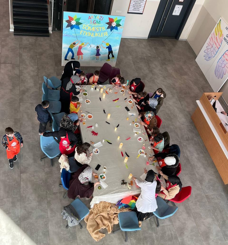 Akyazı SGM&rsquo;de ara tatil at&ouml;lyeleri sona erdi
