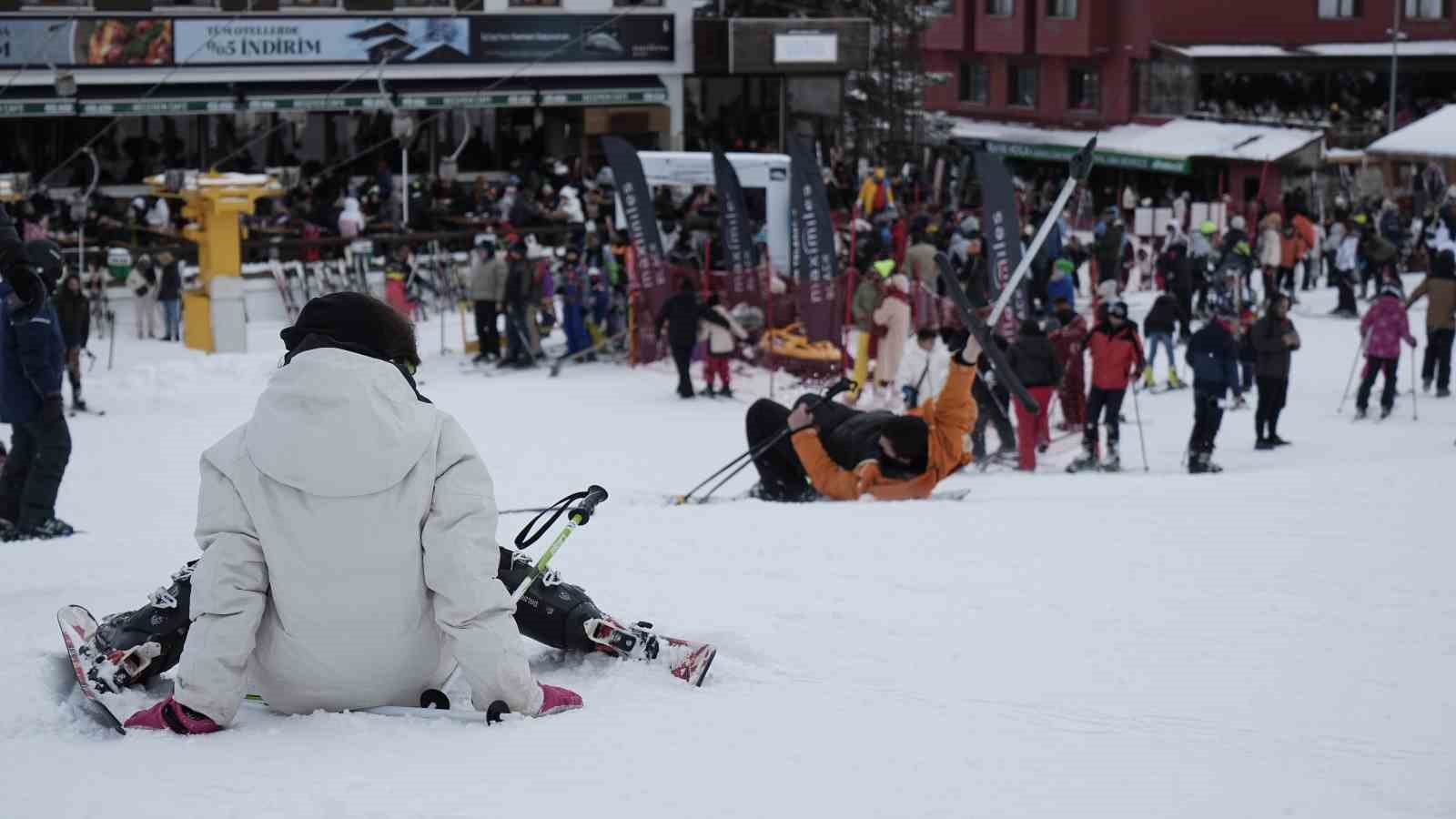 S&ouml;mestr tatilinin son hafta sonunda Uludağ&rsquo;da yoğunluk yaşandı
