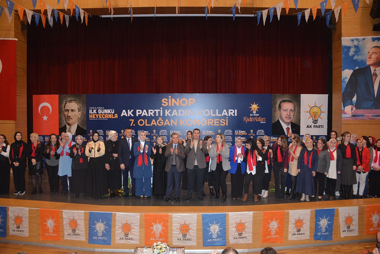 AK Parti Sinop iİ Kadın kolları 7. Olağan kongresi ger&ccedil;ekleştirildi
