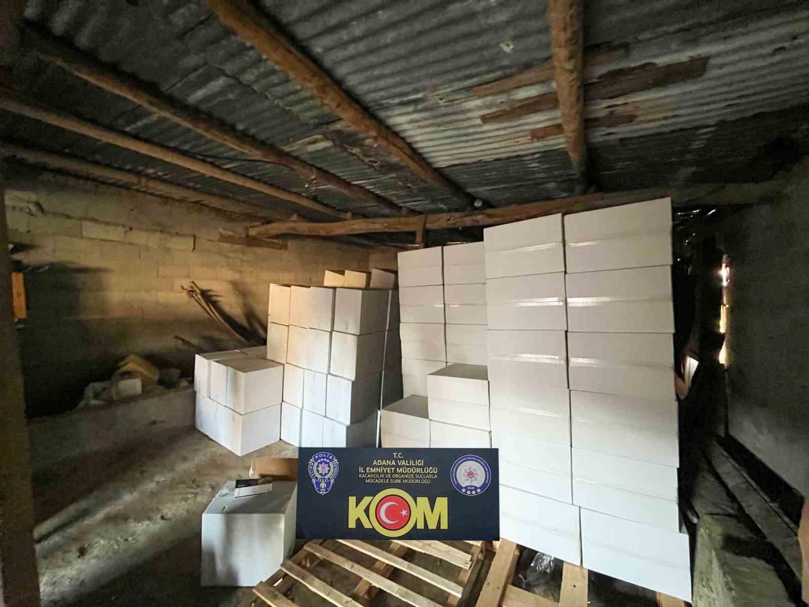 9 milyon kaçak makaron ele geçirildi 2 şüpheli tutuklandı