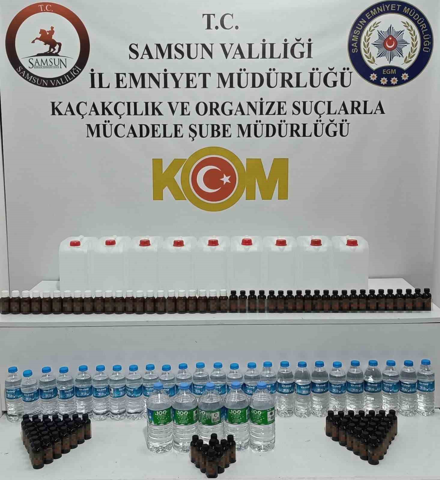 Samsun&rsquo;da sahte i&ccedil;ki operasyonu
