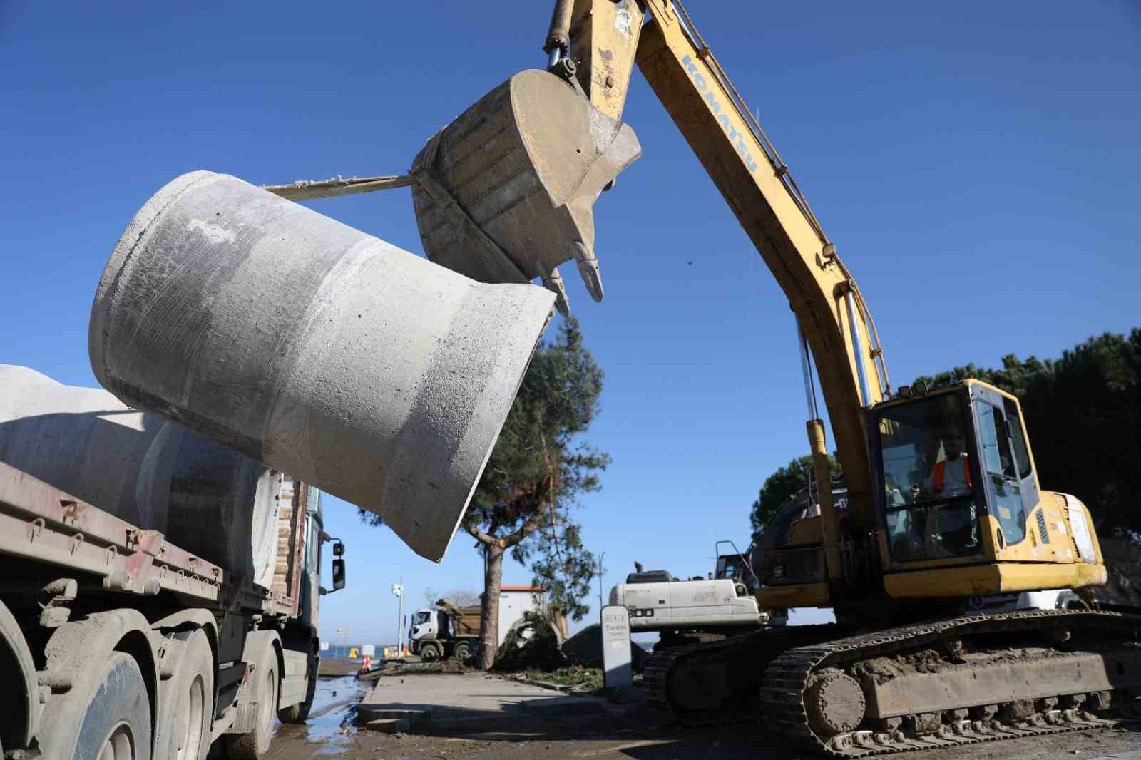 Samsun’a 50 milyon TL’lik yeni yağmur suyu şebeke hattı