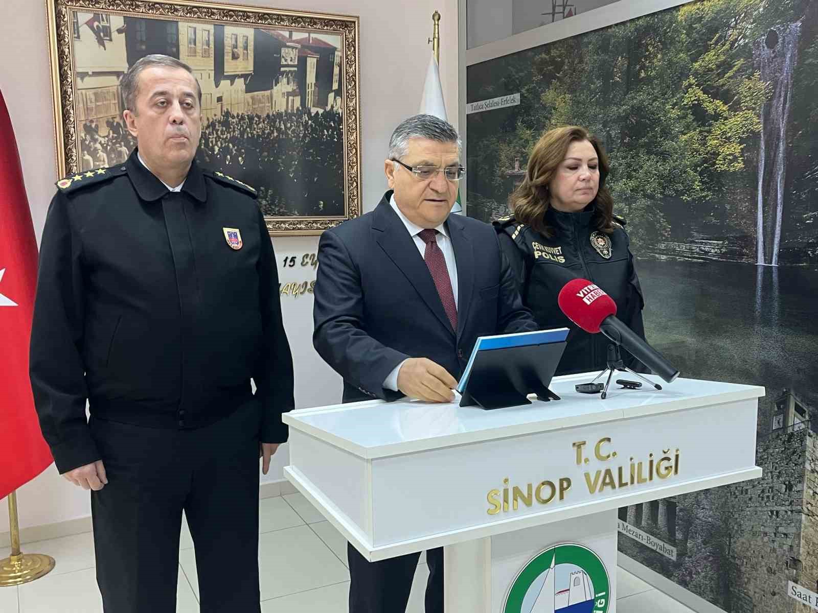 Sinop&rsquo;ta Ocak ayında 610 asayiş olayı yaşandı, 29 konaklama tesisi m&uuml;h&uuml;rlendi
