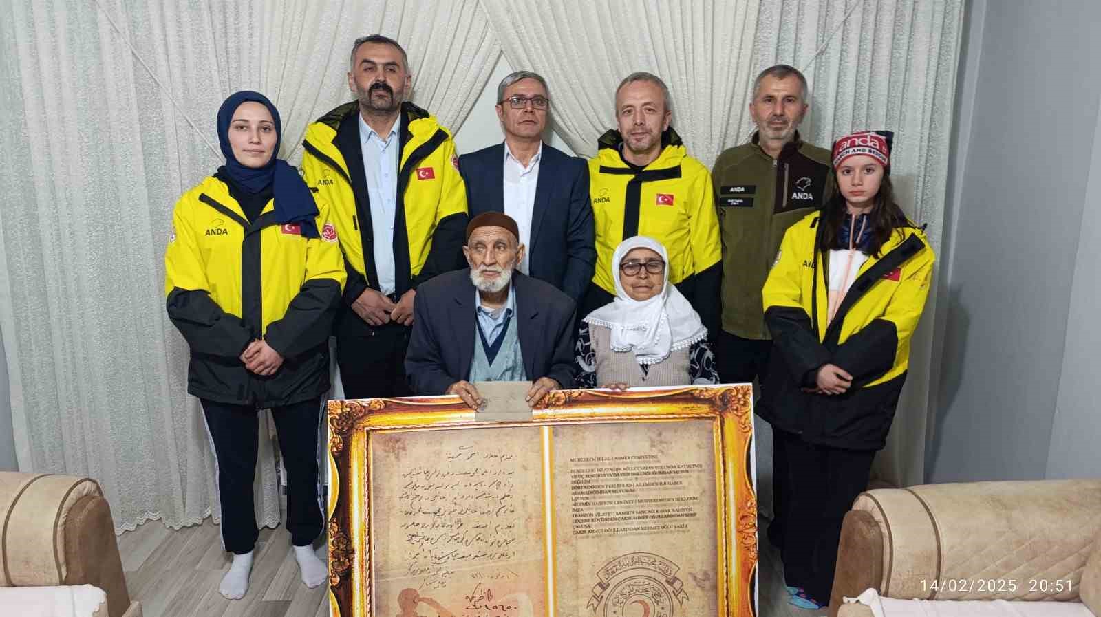 Samsunlu esir askerden gelen mektup 107 yıl sonra torunlarına ulaştı