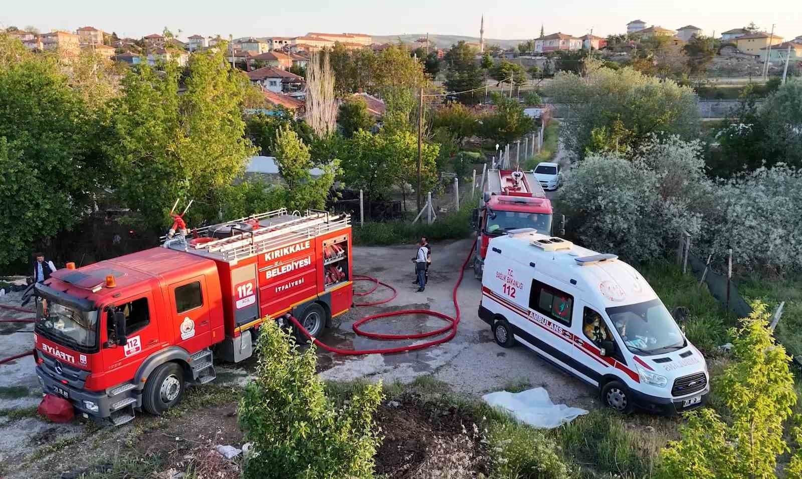 Kırıkkale’de müstakil evde yangın