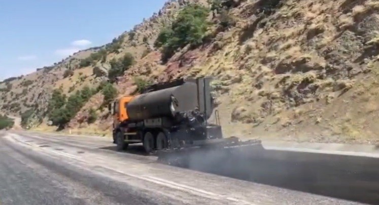Tunceli-Pülümür devlet yolunda yenileme çalışmaları başladı
