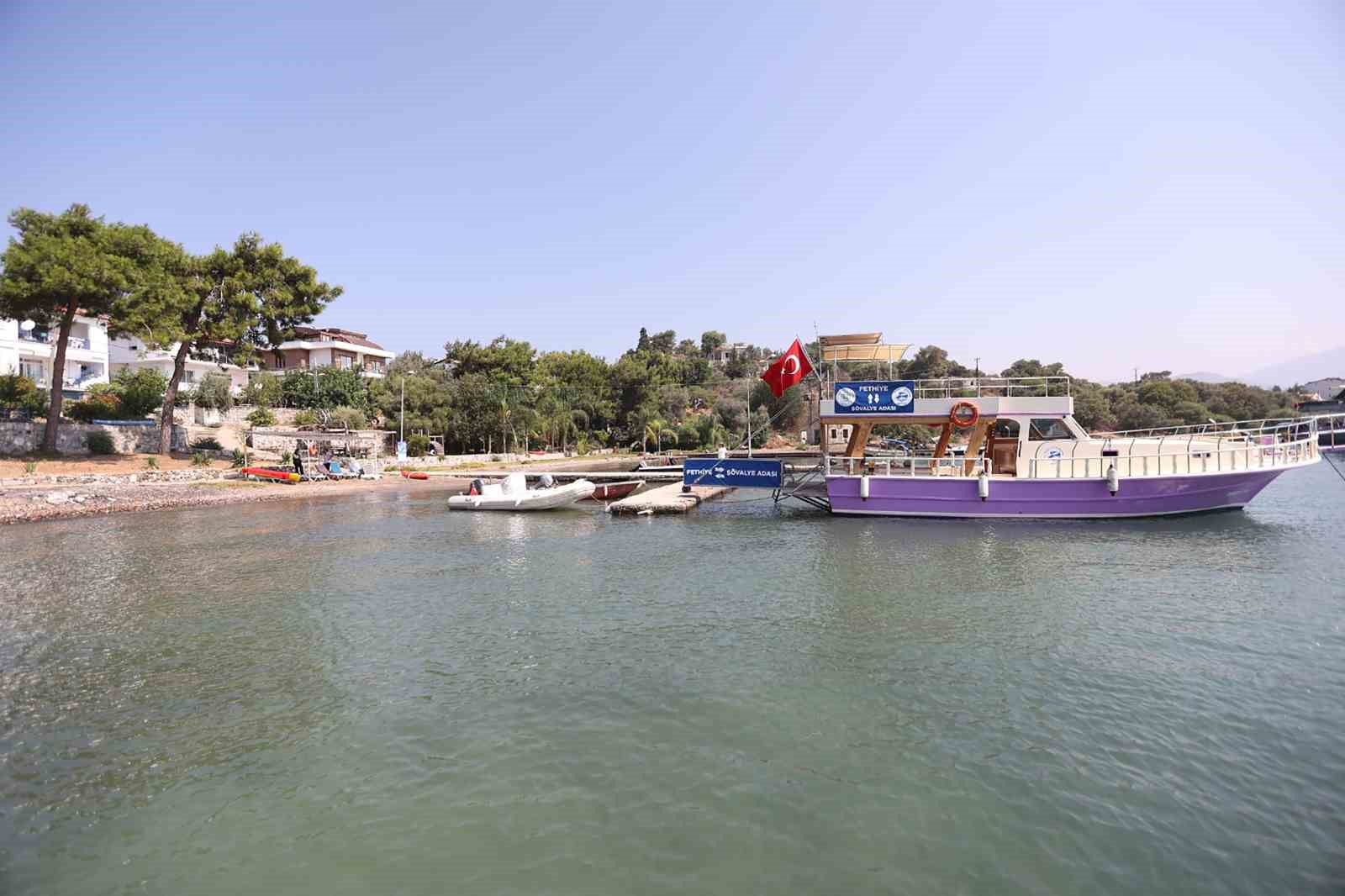 Fethiye-Şövalye Adası yolcu motoru seferleri başladı
