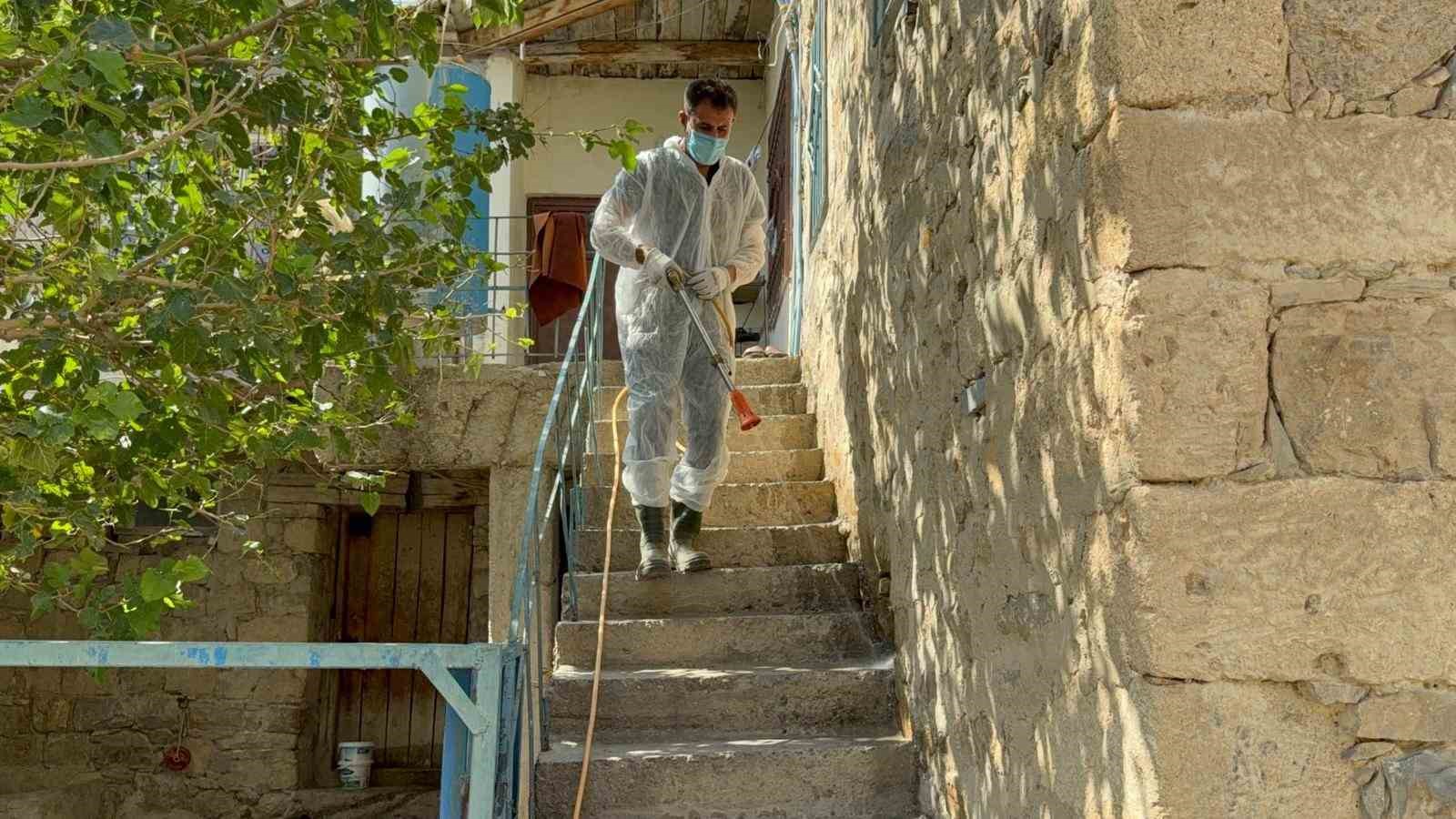 Batman&rsquo;da akreplerin istila ettiği k&ouml;yde ila&ccedil;lama yapıldı
