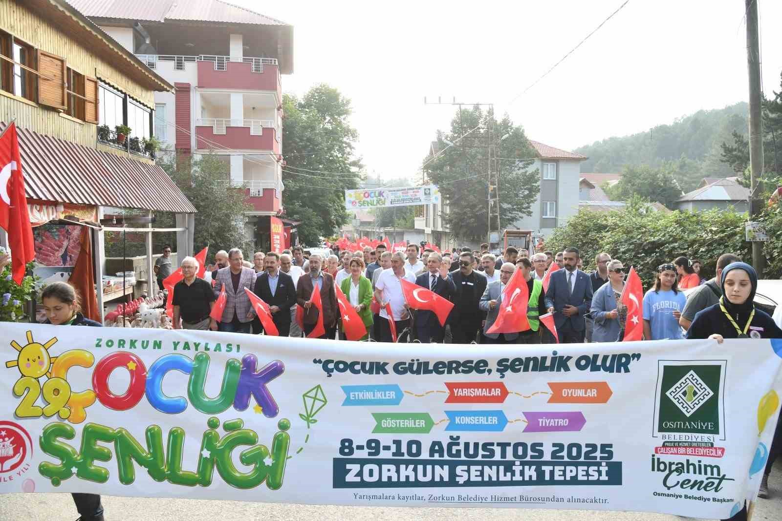 Zorkun Yaylası 29&rsquo;uncu &ccedil;ocuk şenliği başladı
