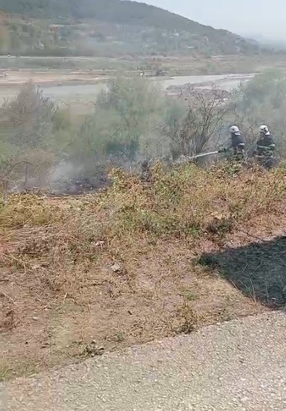 &Ccedil;aycuma&rsquo;da &ccedil;alılık alanda yangın &ccedil;ıktı
