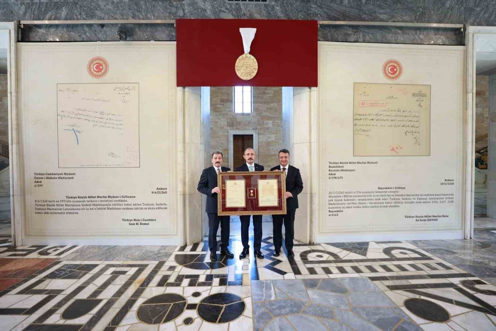 Samsun&rsquo;a "İstiklal Madalyası Beratı" takdim edildi
