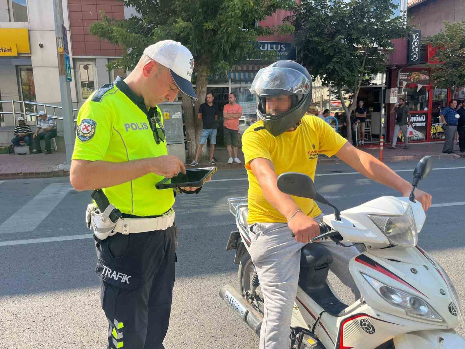 Hayrabolu&rsquo;da motosiklet denetimi yapıldı
