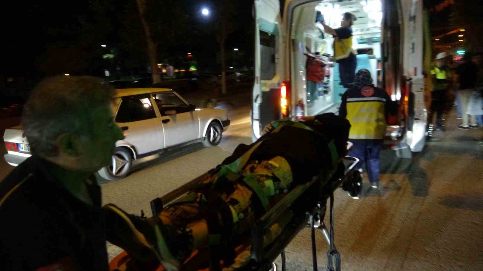 Malatya’da otomobilin çarptığı kadın yaralandı