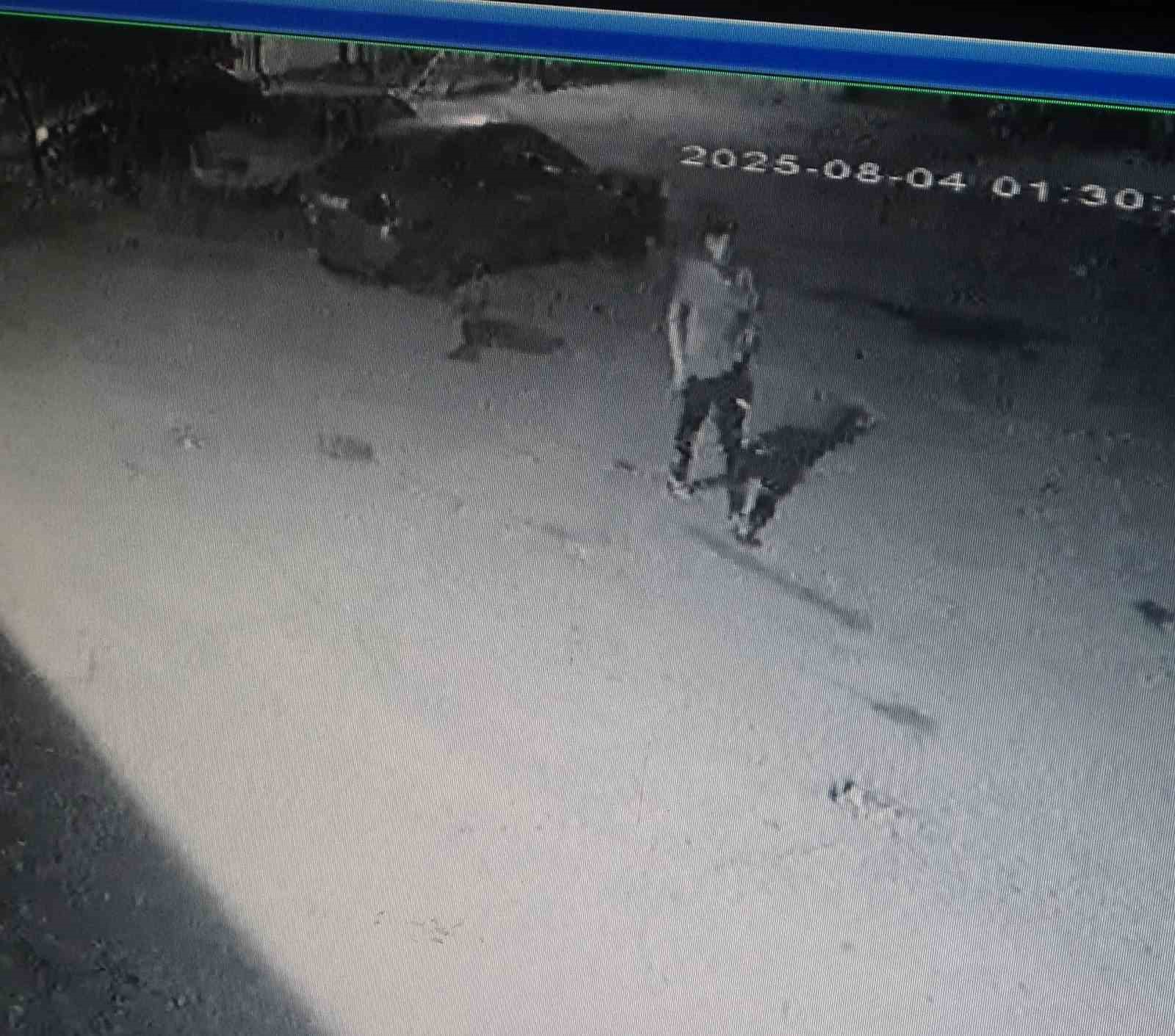 Malatya’da oto hırsızlığı girişimi kameraya yansıdı