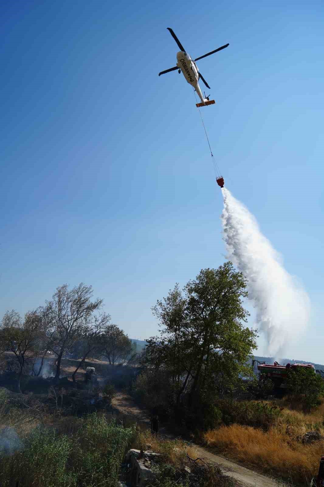 Çanakkale’de tarım arazinde yangın kontrol altına alındı
