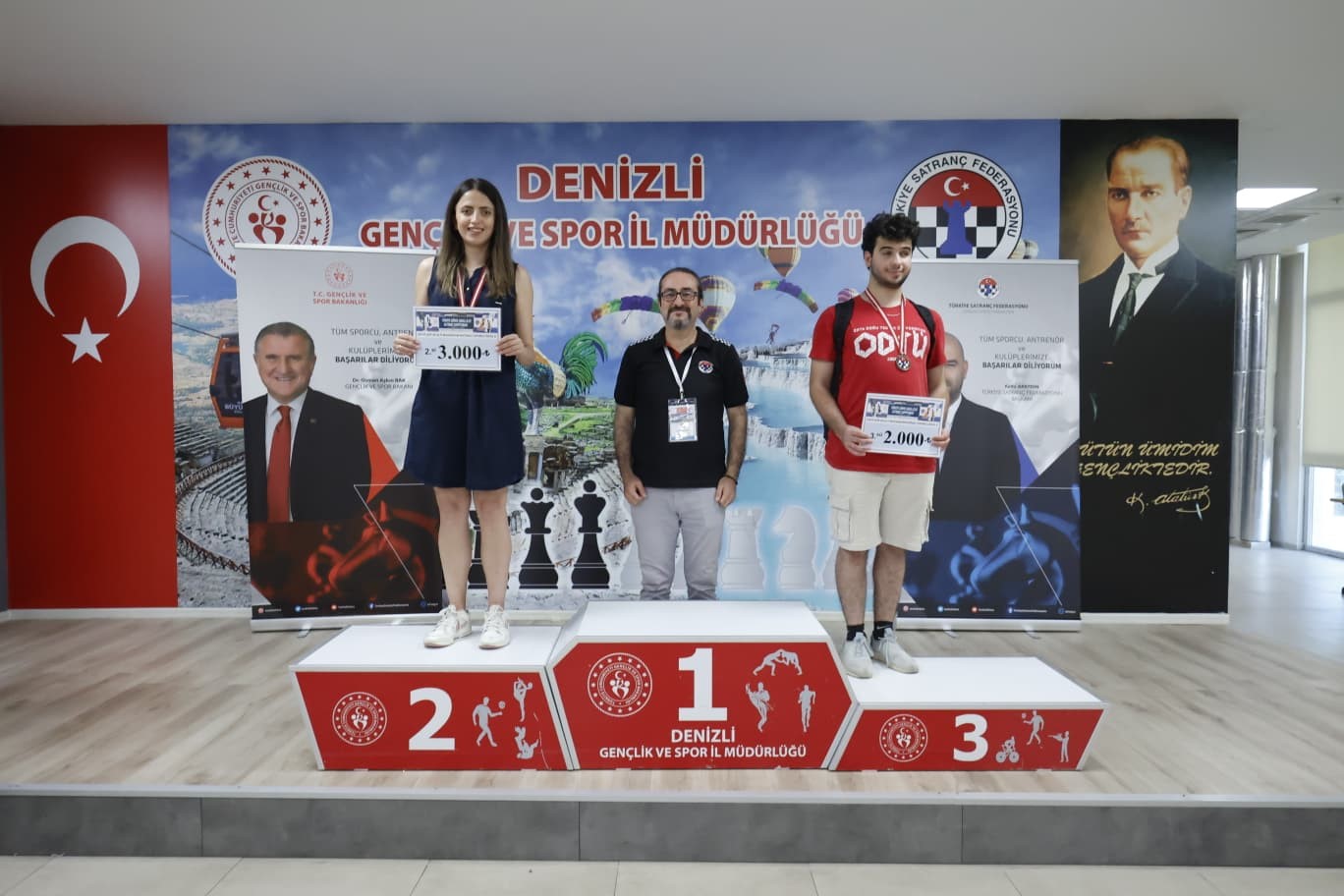 Görme engelli satranç ustaları Denizli’de buluştu