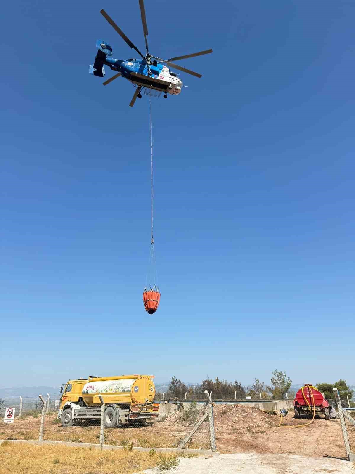 Soma’da orman yangınıyla mücadele devam ediyor