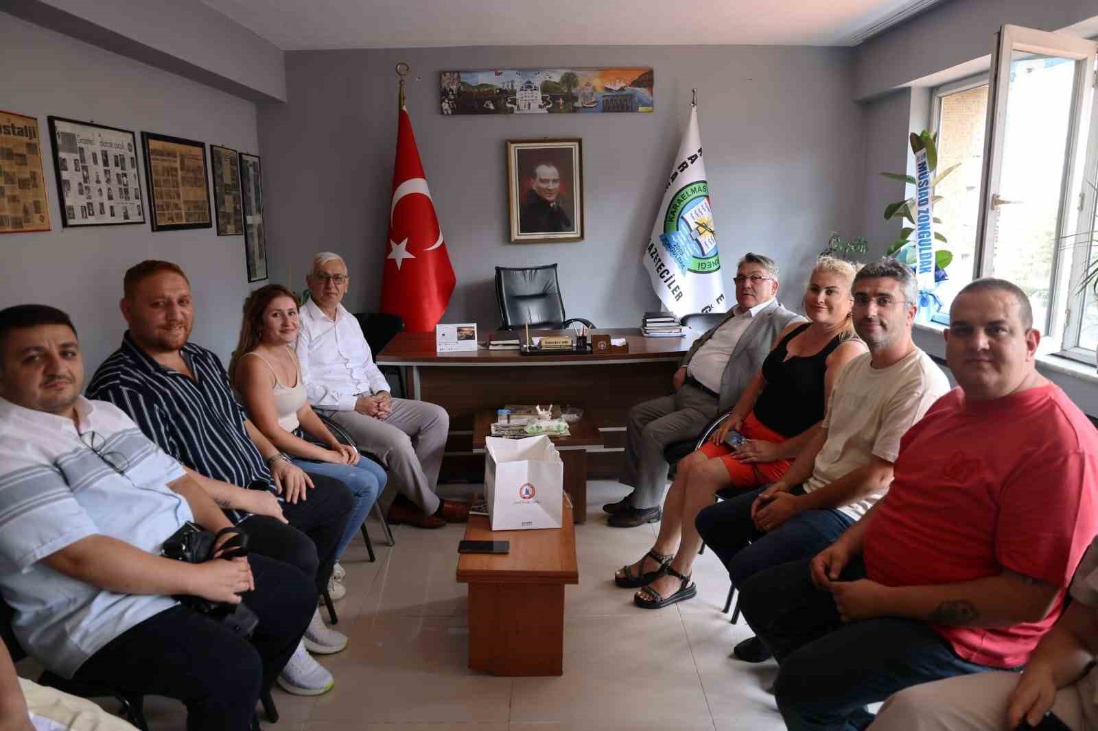 BE&Uuml; Rekt&ouml;r&uuml; &Ouml;z&ouml;l&ccedil;er&rsquo;den Karaelmas Gazeteciler Derneği&rsquo;ne ziyaret
