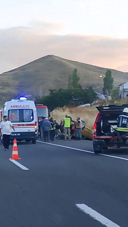 Erzurum’da otomobil takla attı: 1 ölü, 1 yaralı