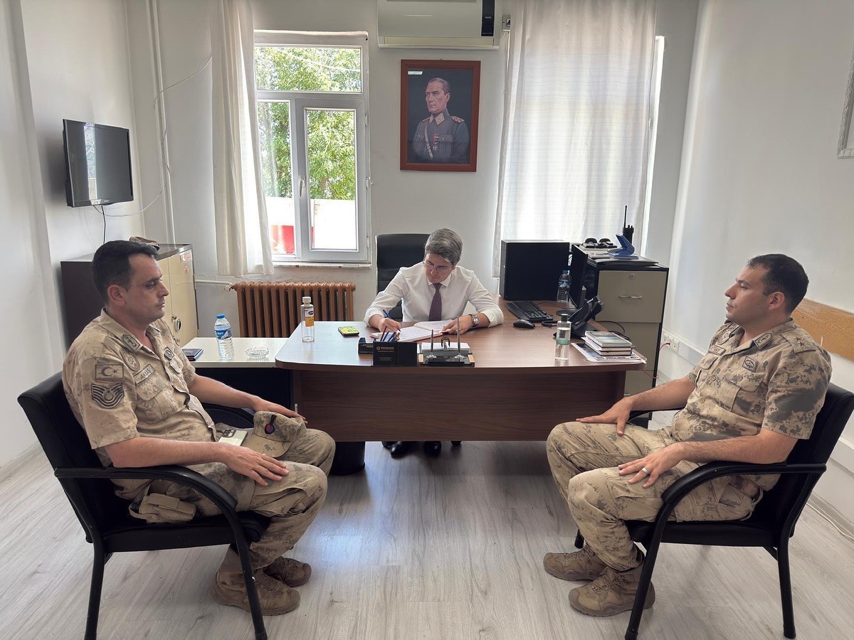 Kaymakam Arıkan Başpınar Karakolunda incelemede bulundu
