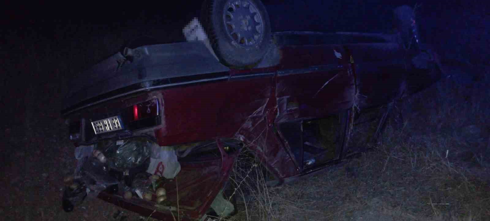 Tokat&rsquo;ta otomobil takla attı: 1 yaralı
