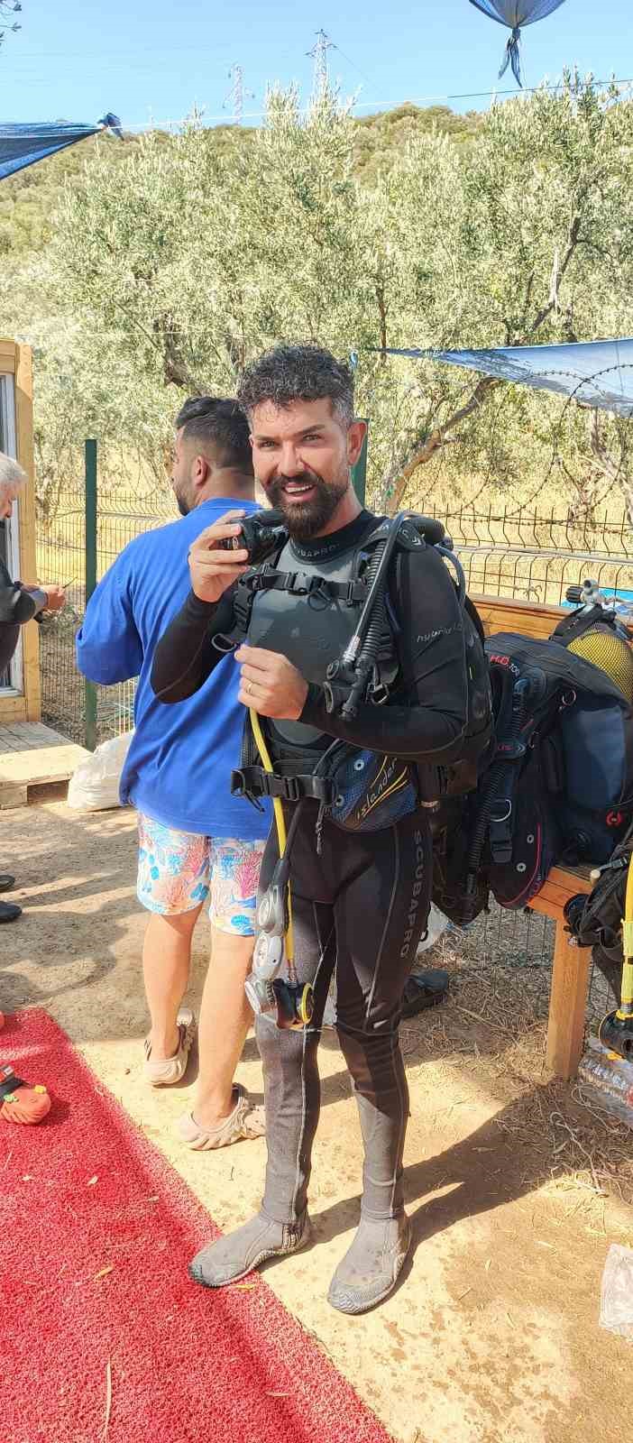 Mehmet Çevik balık adam oldu