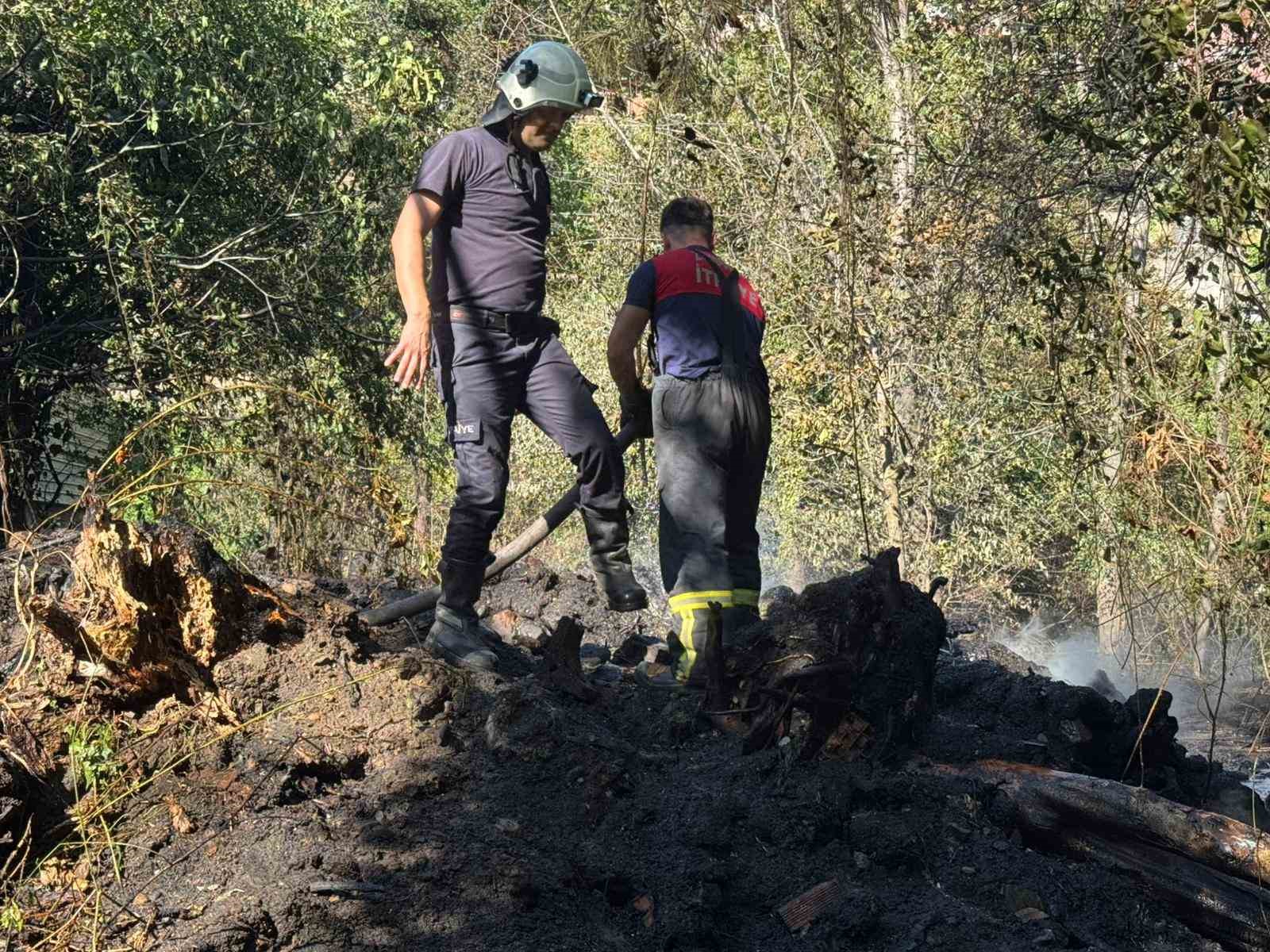 Zonguldak&rsquo;ta ormanlık alanda &ccedil;ıkan yangın kısa s&uuml;rede s&ouml;nd&uuml;r&uuml;ld&uuml;
