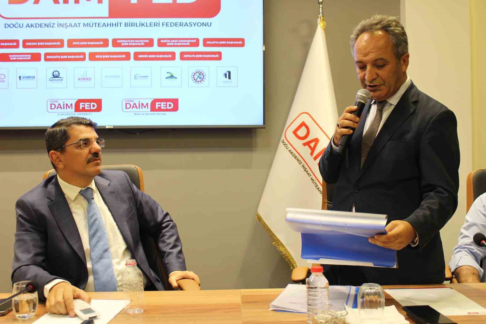 DAİMFED Gerel Başkanı Karslıoğlu: "Projemiz Türkiye’ye örnek olacak"
