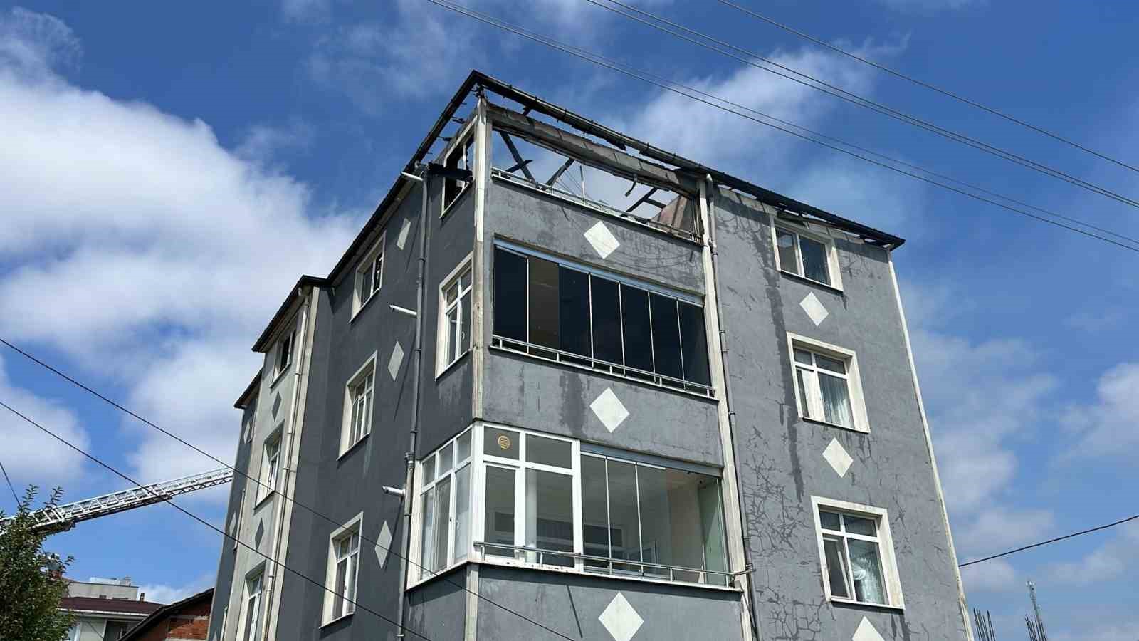 Sinop&rsquo;ta &ccedil;atı yangını
