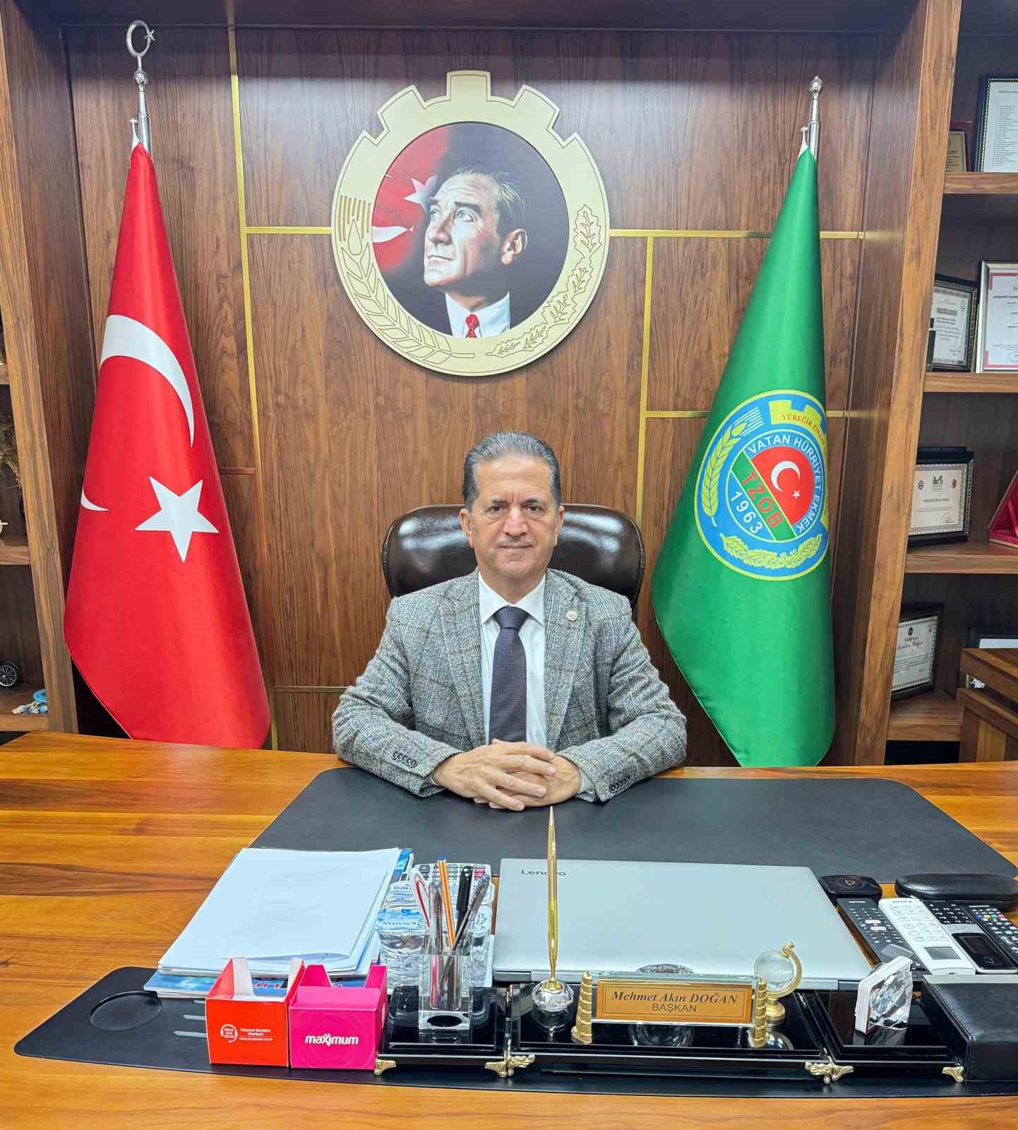 Y&uuml;reğir Ziraat Odası Başkanı Doğan: "Sulama &uuml;cretlerinin ertelenmesi gerekmektedir"
