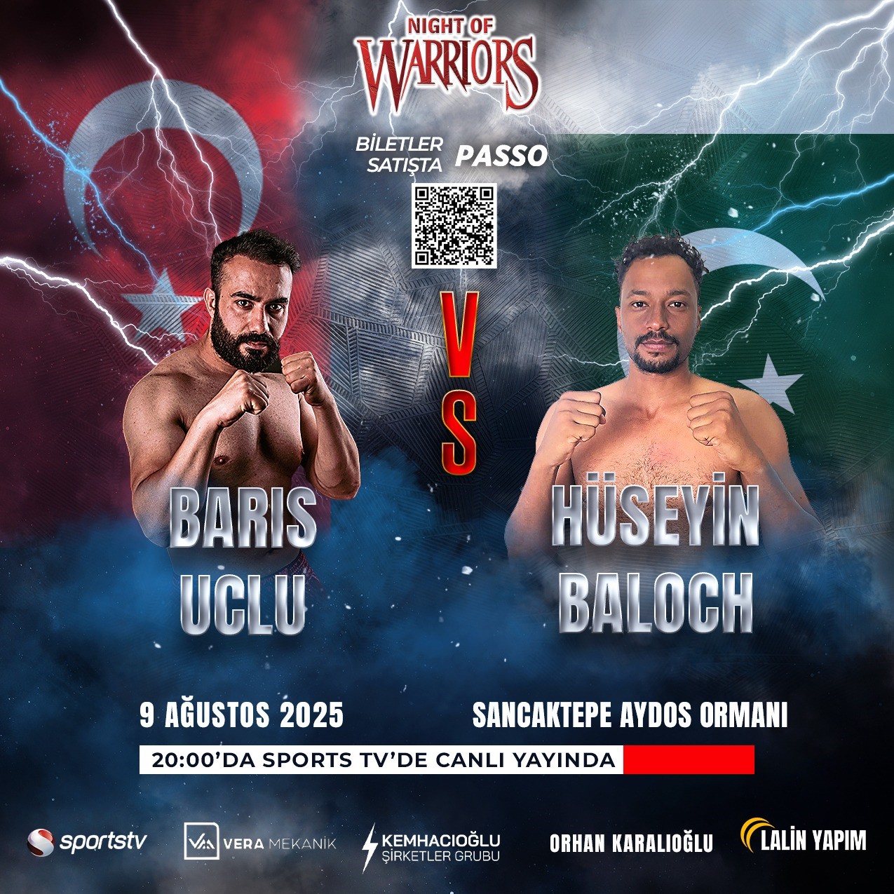 Polis memuru kick boks müsabakasında Pakistanlı rakibini nakavt ederek şampiyon oldu