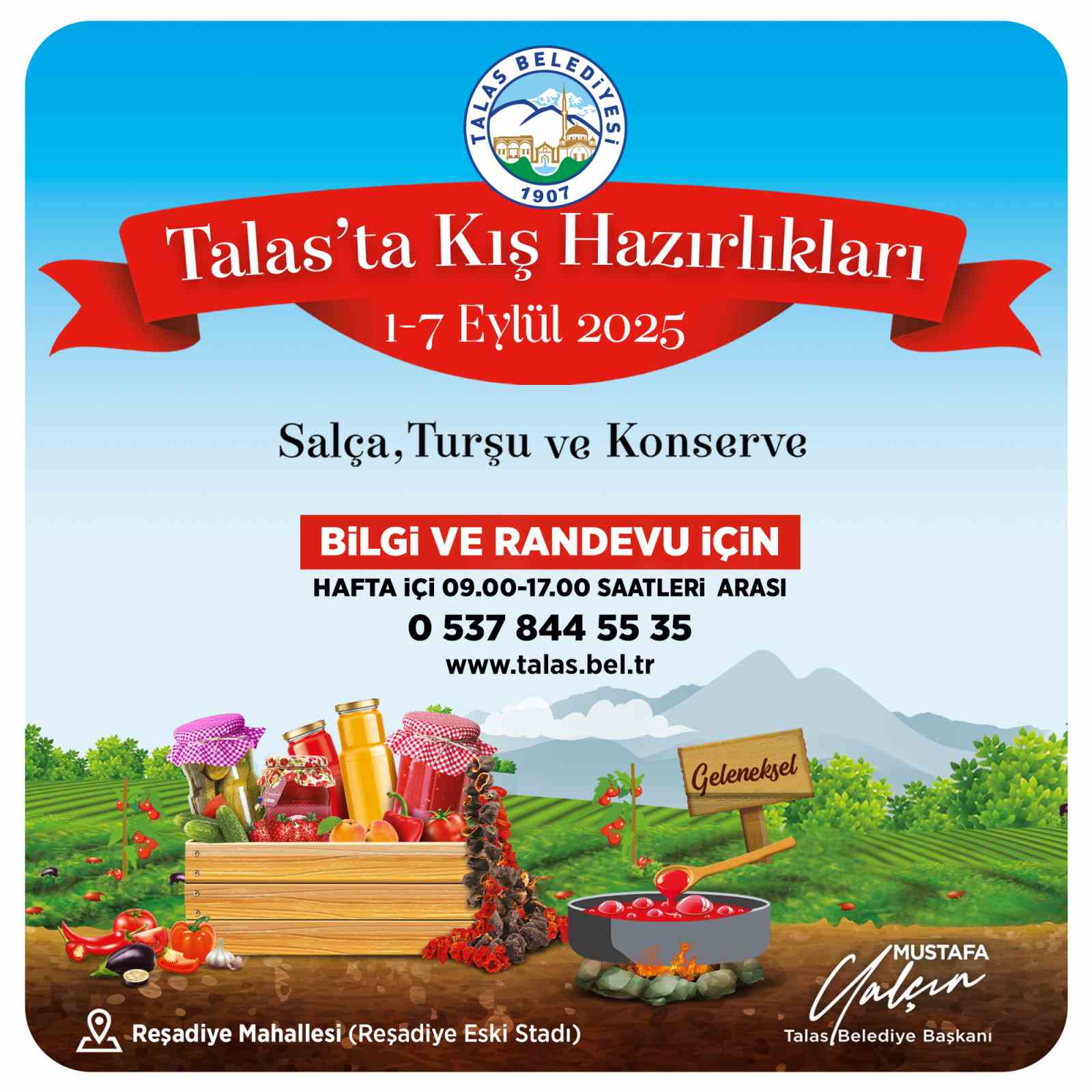 Talas&rsquo;ta kışa hazırlık g&uuml;nleri başlıyor
