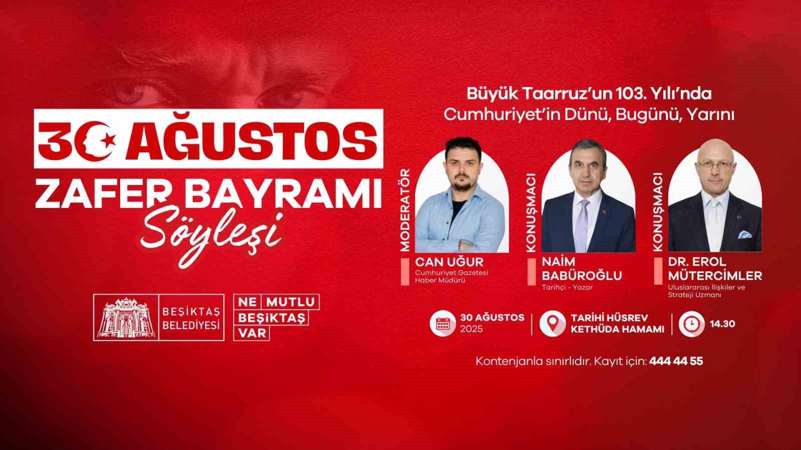 Beşiktaş Belediyesi’nden 30 Ağustos Zafer Bayramı hazırlığı