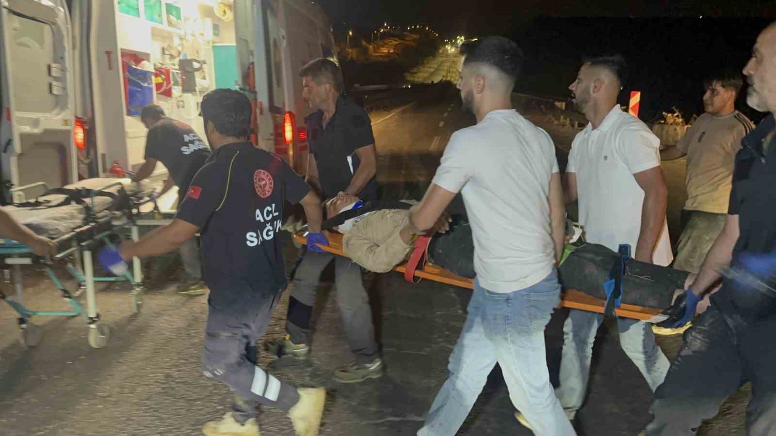 Motosiklet uçurumdan yuvarlandı: 1 Ağır yaralı