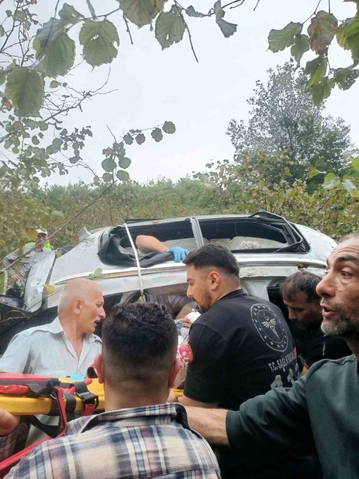 Giresun&rsquo;da feci kaza: 1 &ouml;l&uuml;, 2 yaralı
