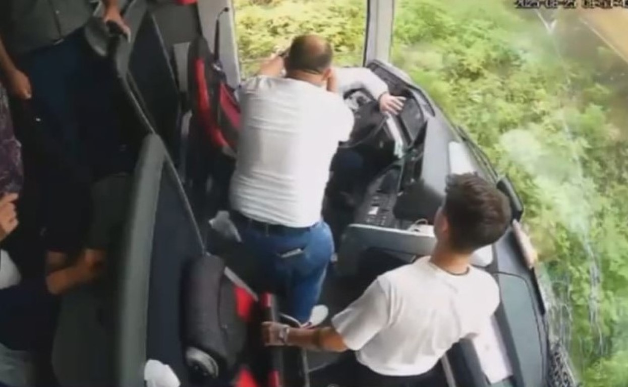 Otobüs kazasında yeni görüntüler ortaya çıktı: 