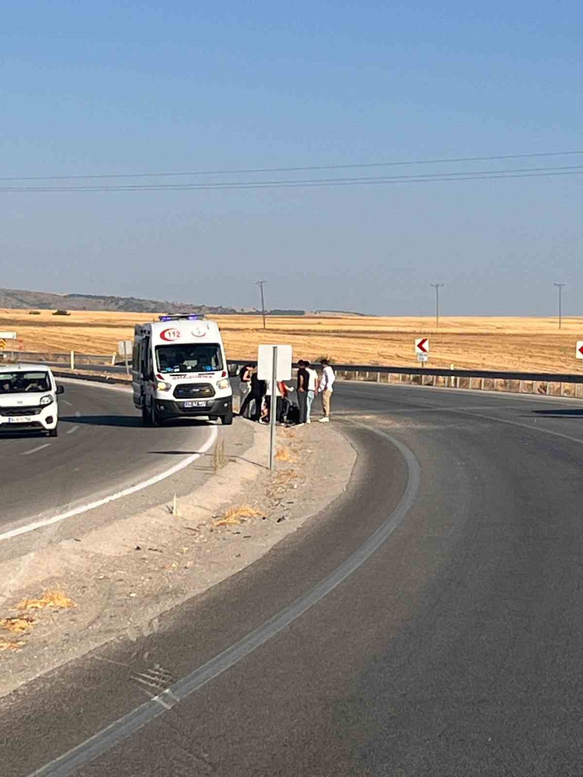 &Ccedil;orum&rsquo;da motosiklet kazası: 1 yaralı
